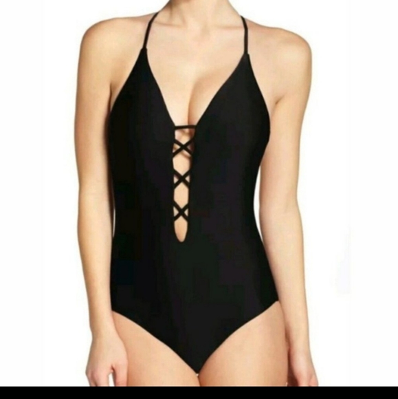 Becca Move Along One Piece Swimsuit NWOT Sz M - Picture 5 of 5